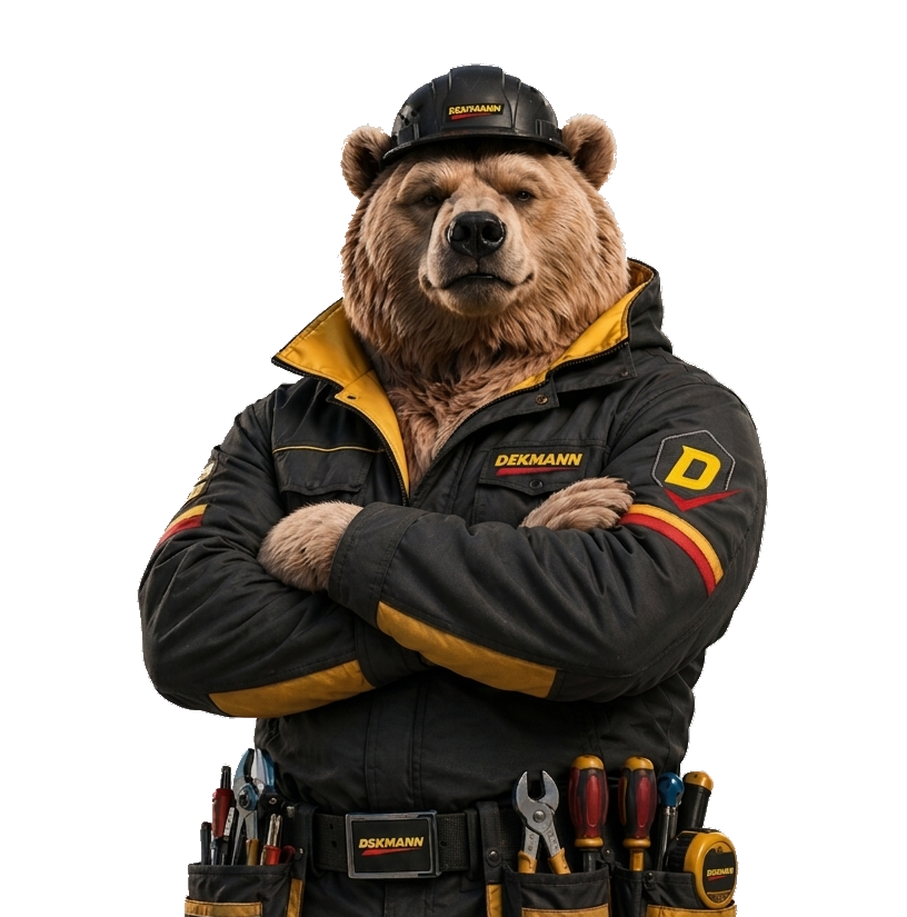 Маскот DEKMANN в рабочей экипировке
