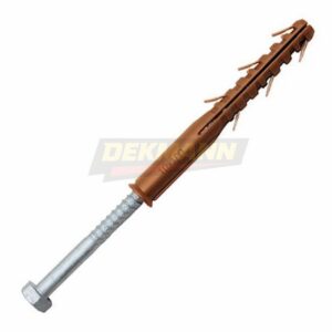 Дюбель фасадный DEKMANN EMDF-H HDG 10х100 с шурупом с шестигранной головой HDG (50 шт/уп.)