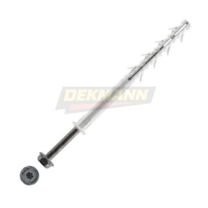 Дюбель фасадный DEKMANN EMDF-RS T 10х80 с бортом, с шурупом с шестигранной головой и пресс шайбой сталь термодифф. (50 шт/уп.)