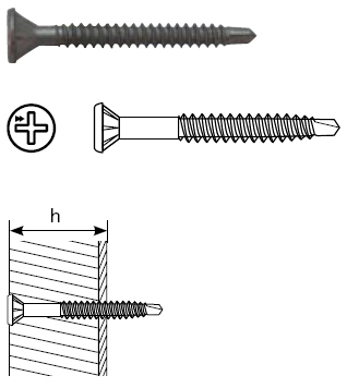 Саморез HARPOON SB 3,9×39