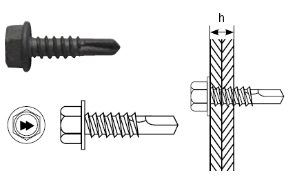 Саморез HARPOON HD-R 4,8×16