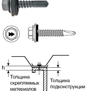 Саморез HARPOON HE3-R-Z16 5,5×25