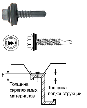 Саморез HARPOON HE3-R-Z16 5,5×25