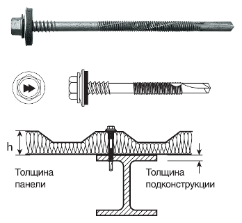 Саморез HARPOON HSP-R-S19 5,5/6,3×105