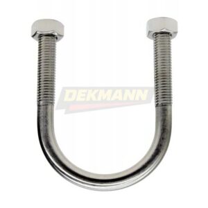 Хомут (скоба) U-образный DEKMANN EMCU A2 М10 52 (1 1/2") (DIN 3570) с двумя гайками в комплекте A2 (10 шт/уп.)