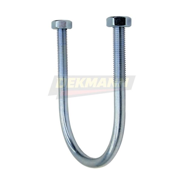 Хомут (скоба) U-образный DEKMANN EMCU М16 325 (12") (DIN 3570) с двумя гайками в комплекте Zn (10 шт/уп.)