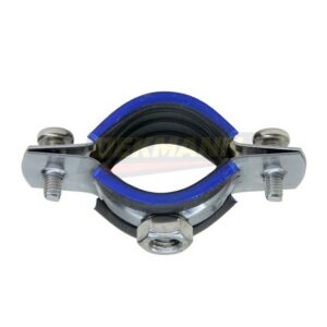 Хомут трубный DEKMANN EMCP-N AISI 430 3/4" (25-30 мм) М8 с виброгасителем и гайкой AISI 430 (300 шт/уп.)