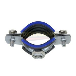 Хомут трубный DEKMANN EMCP-N AISI 430 4" (108-116 мм) М10 с виброгасителем и гайкой AISI 430 (100 шт/уп.)