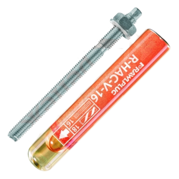 R-HAC-V Химическая капсула Rawlplug для забивания со шпильками винилэстер, M8x80 мм (арт. R-HAC-V-08)