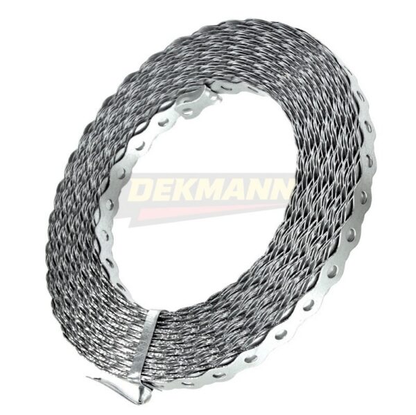 Лента DEKMANN EMP-VLN 12х0,55 (25м) монтажная перфорированная "Волна" Zn (5 шт/уп.)