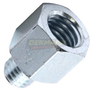 Переходник резьбовой DEKMANN EM-AD M12 (SW17)х25хM10 (резьба: внутр. M12 / наружн. M10) Zn (100 шт/уп.)