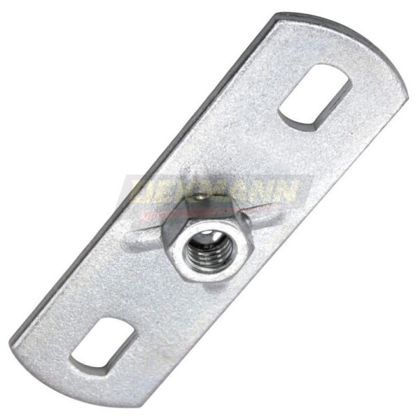 Пластина опорная с гайкой DEKMANN EMMS-PH M16 (40х120х4) для высоких нагрузок Zn (40 шт/уп.)