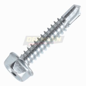 Саморез DEKMANN EMS-DIN 7504K 4,2х19 со сверлом, шестигранной головкой и прессшайбой Zn (1000 шт/уп.)