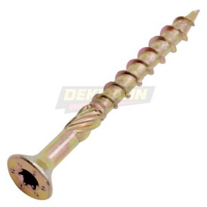Саморез конструкционный DEKMANN EMSC-P 5,0х100 с потайной головкой и шлицем TORX ЖЦ (100 шт/уп.)
