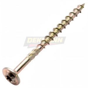 Саморез конструкционный DEKMANN EMSC-W 6,0х60 c прессшайбой и шлицем TORX ЖЦ (100 шт/уп.)