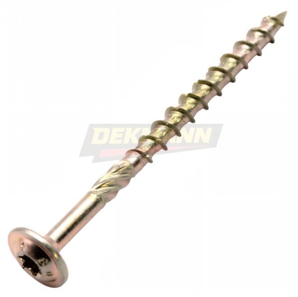 Саморез конструкционный DEKMANN EMSC-W 8,0х120 c прессшайбой и шлицем TORX ЖЦ (50 шт/уп.)
