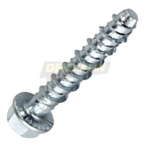 Шуруп для бетона DEKMANN EMSB-S 10x90/35 шестигранная голова с ПШ, кл.пр. 8.8 Zn (50 шт/уп.)