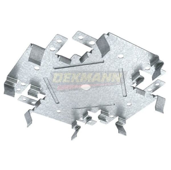 Соединитель профиля DEKMANN GKL-KKR 60х27х0,9 одноуровневый "Краб" Zn (60 шт/уп.)