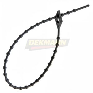 Стяжка кабельная многоразовая с шариковым замком DEKMANN EMS-BB 2,5х180 черная нейлон 6.6 (100 шт/уп.)