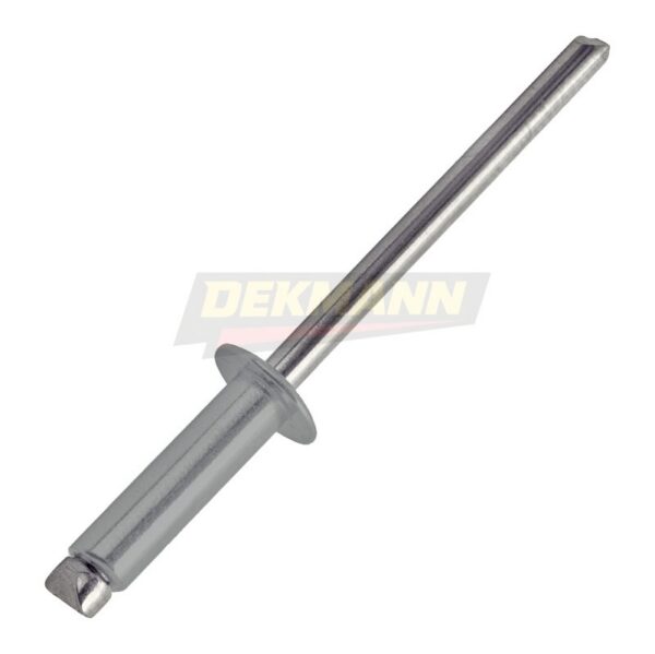 Заклепка вытяжная DEKMANN EMZV 3,2х8 Al/St (RAL 7004) с выпуклой шляпкой Al/St (1000 шт/уп.)