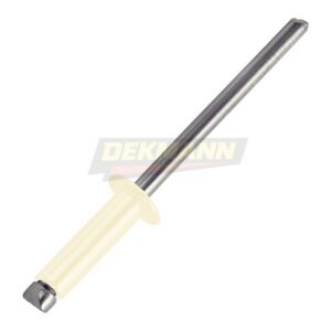 Заклепка вытяжная DEKMANN EMZV 4,0х10 Al/St (RAL 1015) с выпуклой шляпкой Al/St (1000 шт/уп.)