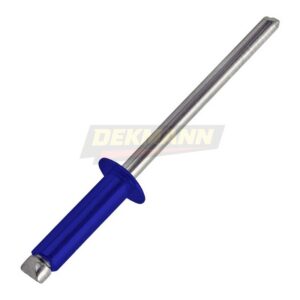 Заклепка вытяжная DEKMANN EMZV 4,0х10 Al/St (RAL 5002) с выпуклой шляпкой Al/St (1000 шт/уп.)