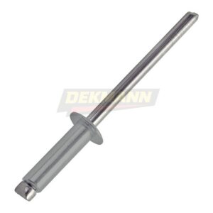 Заклепка вытяжная DEKMANN EMZV 4,0х10 Al/St (RAL 7004) с выпуклой шляпкой Al/St (1000 шт/уп.)