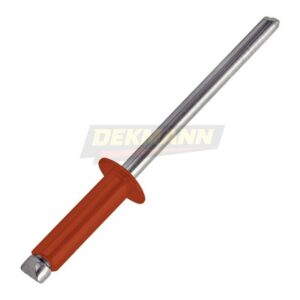 Заклепка вытяжная DEKMANN EMZV 4,0х10 Al/St (RAL 8004) с выпуклой шляпкой Al/St (1000 шт/уп.)