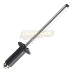 Заклепка вытяжная DEKMANN EMZV 4,8х12 Al/St (RAL 7024) с выпуклой шляпкой Al/St (1 шт/уп.)