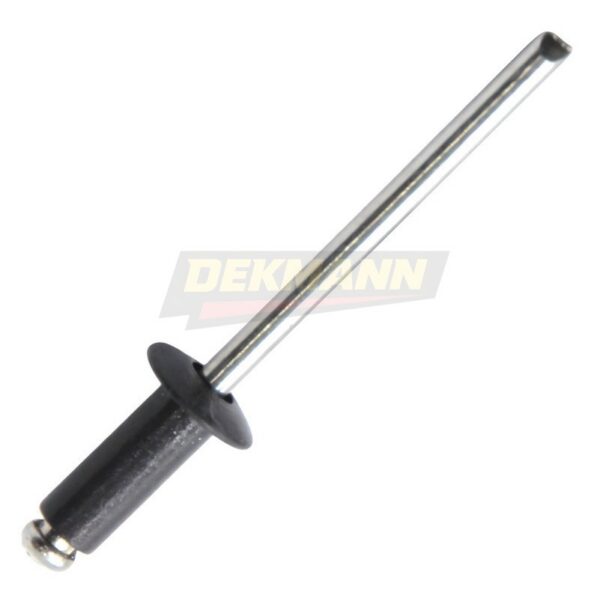 Заклепка вытяжная DEKMANN EMZV 4,8х12 Al/St (RAL 7024) с выпуклой шляпкой Al/St (1 шт/уп.)